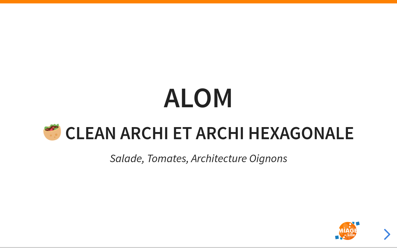 Clean Archi, et Archi Hexagonale