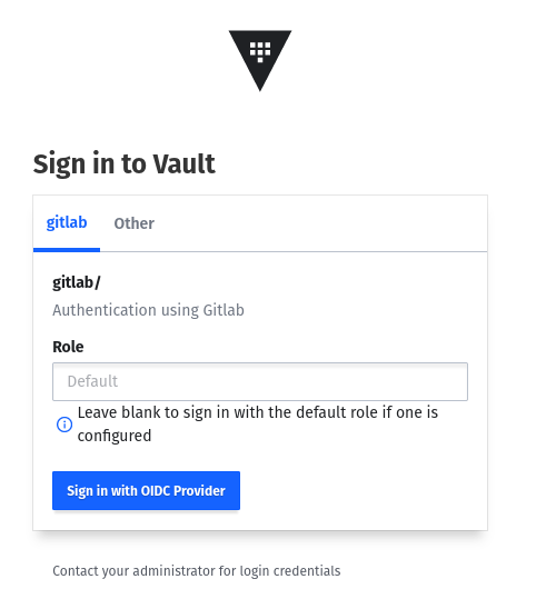 vault login